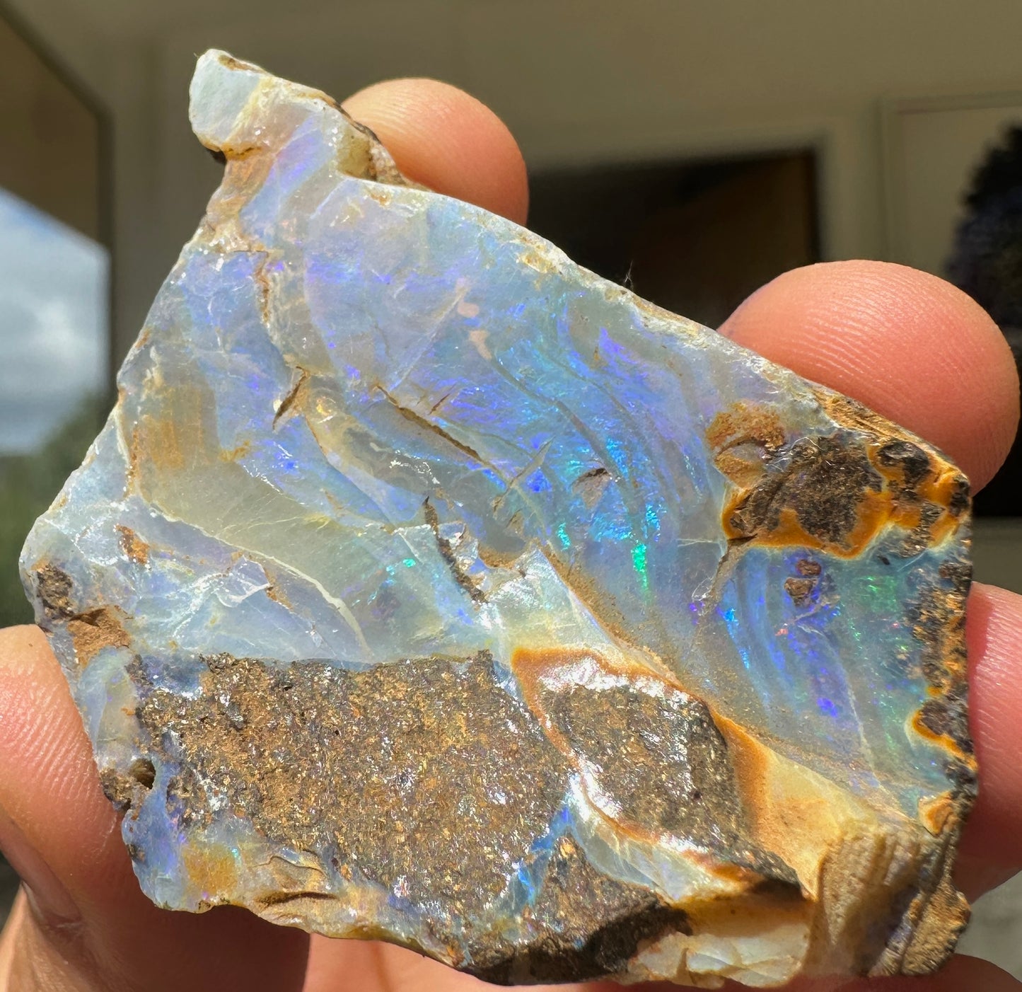 Australian Queensland Boulder opal rough large ring or pendant 162.02 cts