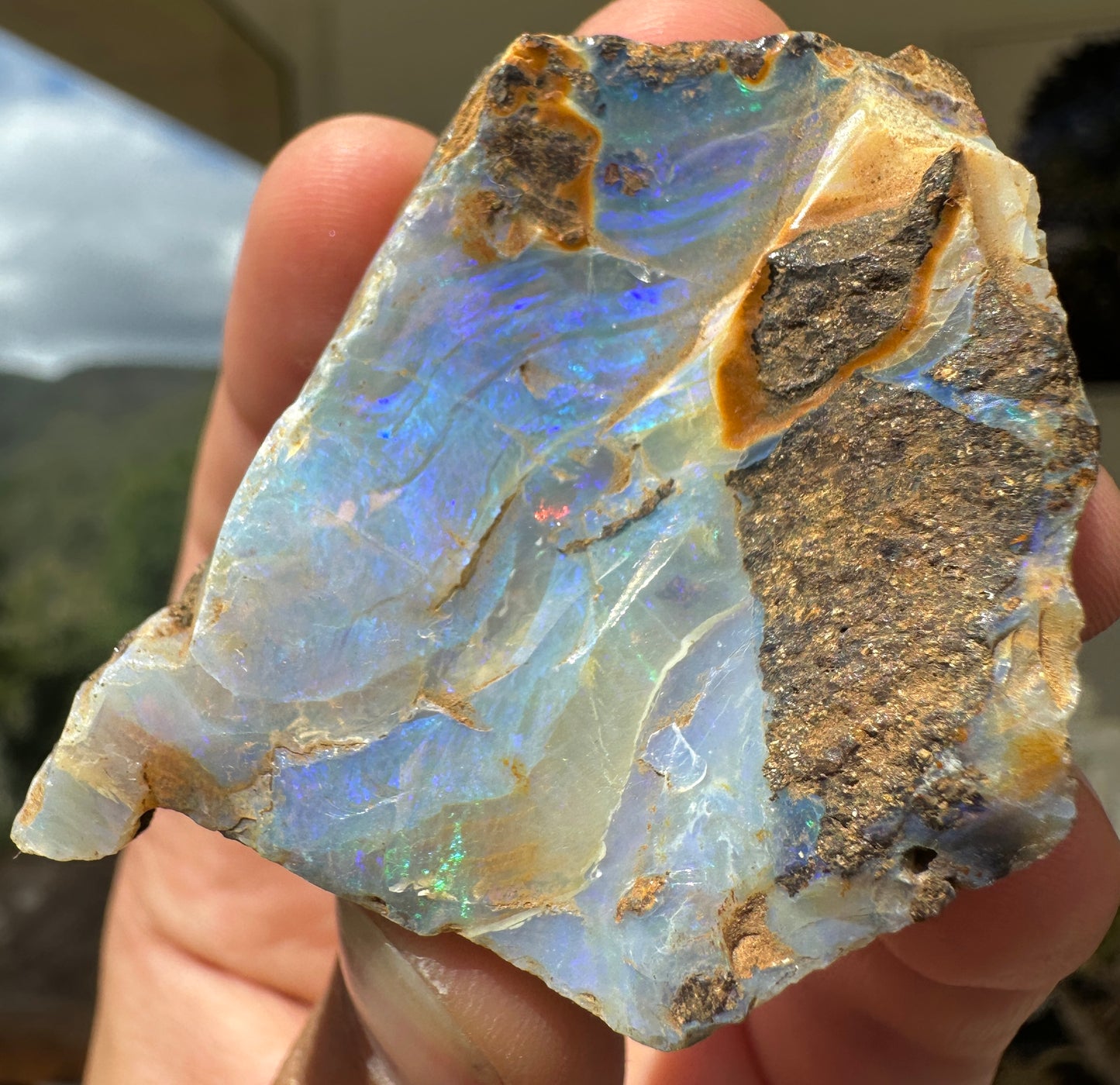 Australian Queensland Boulder opal rough large ring or pendant 162.02 cts