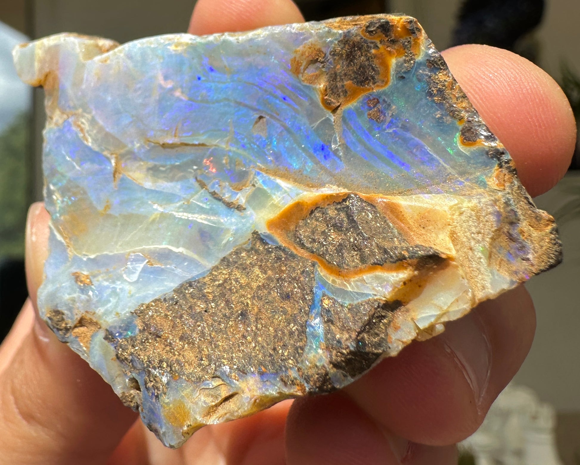 Australian Queensland Boulder opal rough large ring or pendant 162.02 cts