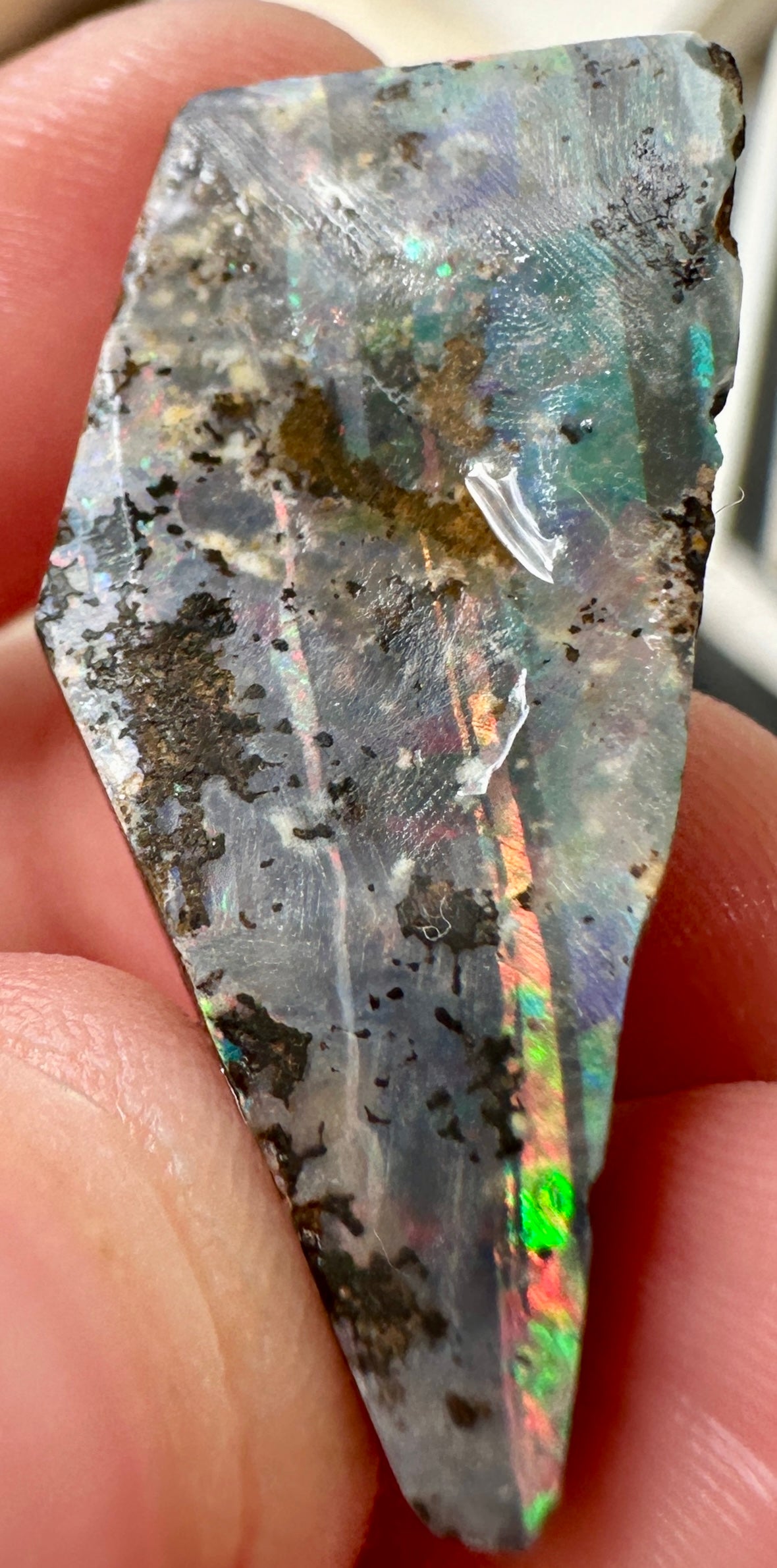 Australian Queensland Boulder opal rough large ring or pendant 25.5 cts