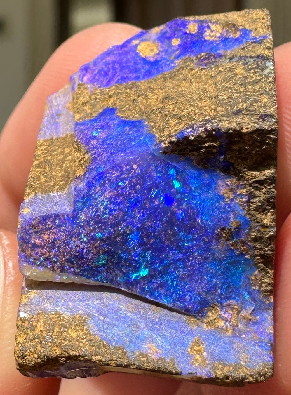 Queensland Boulder Opal 60.975cts - Electric Multi-Colour Freeform ...