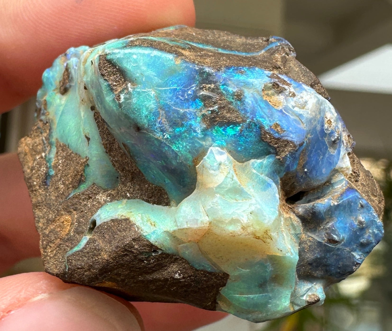 Australian Queensland Boulder opal rough large ring or pendant 162.02 cts