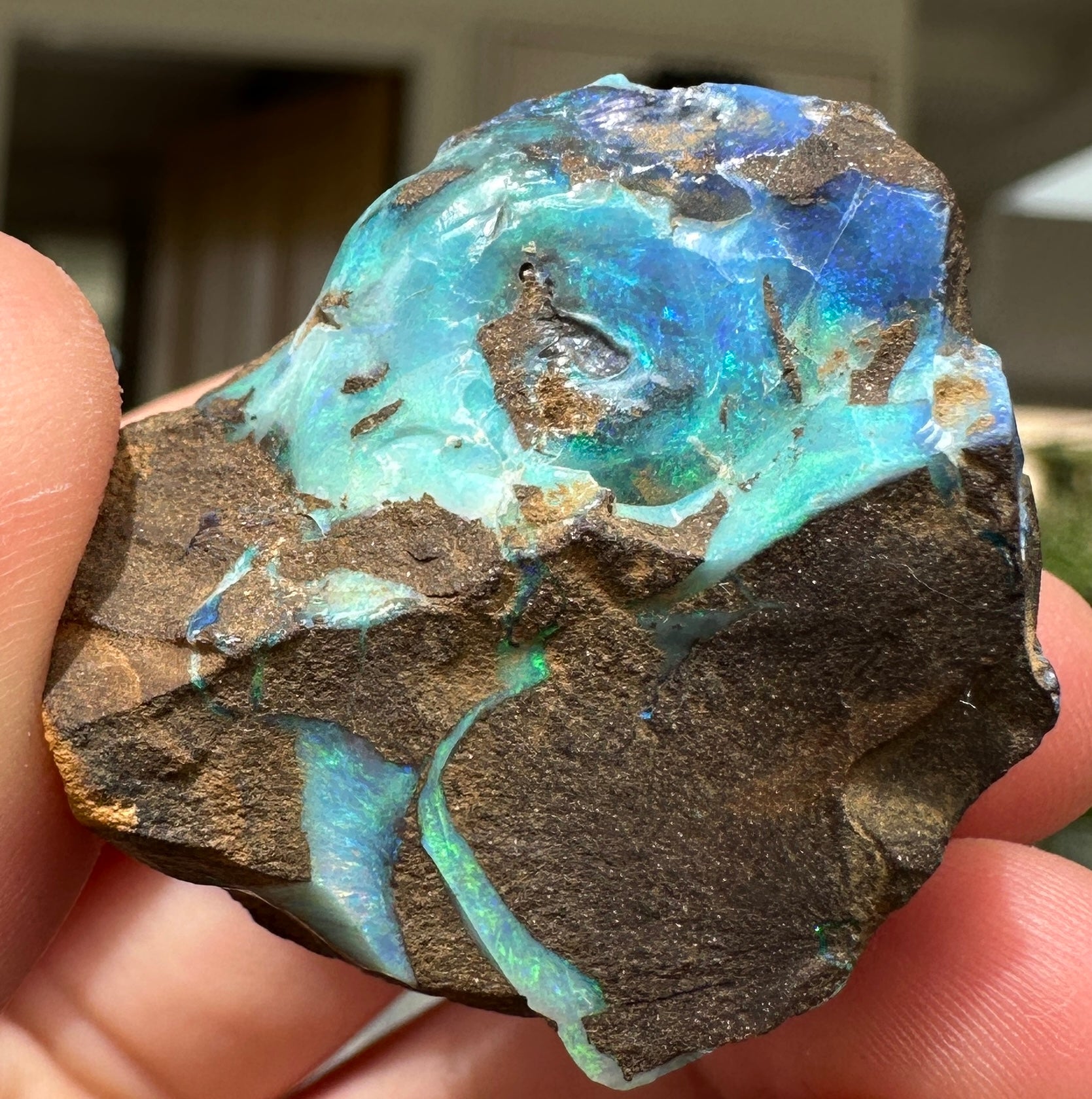 Australian Queensland Boulder opal rough large ring or pendant 162.02 cts