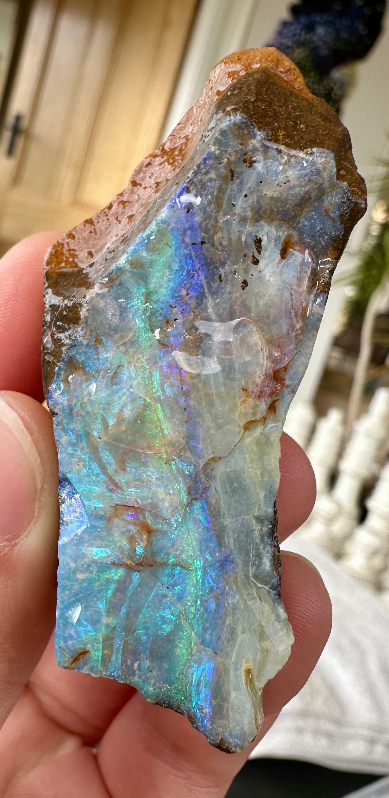 Australian Queensland Boulder opal rough large ring or pendant 224.815cts