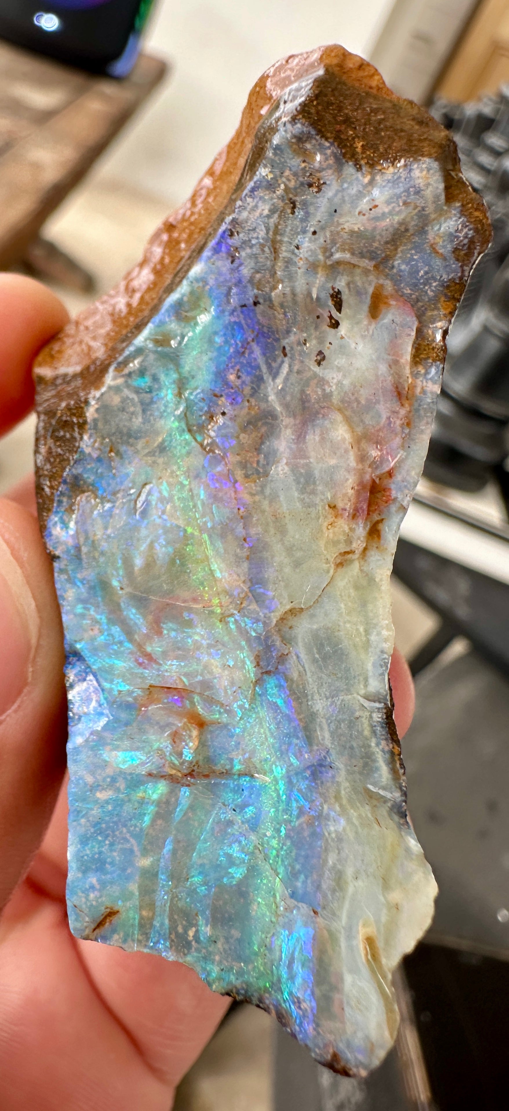 Australian Queensland Boulder opal rough large ring or pendant 224.815cts