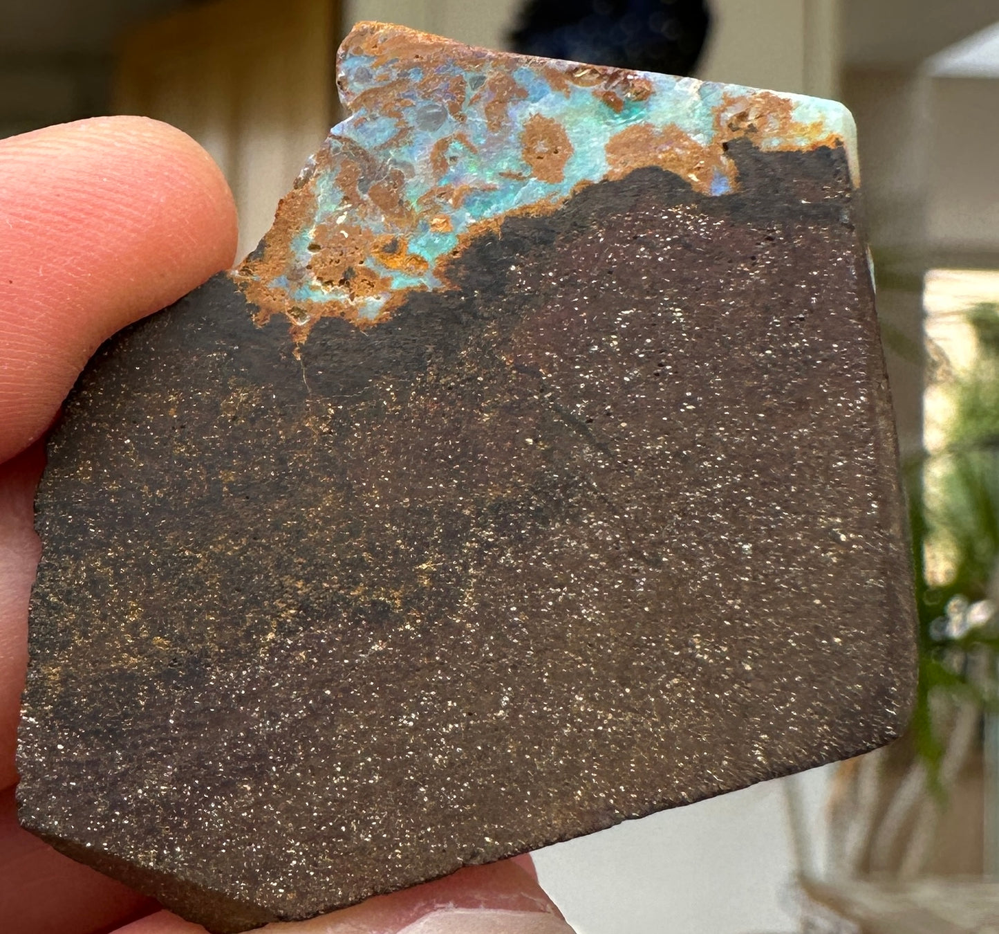 Australian Queensland Boulder opal rough large ring or pendant 55.965 cts