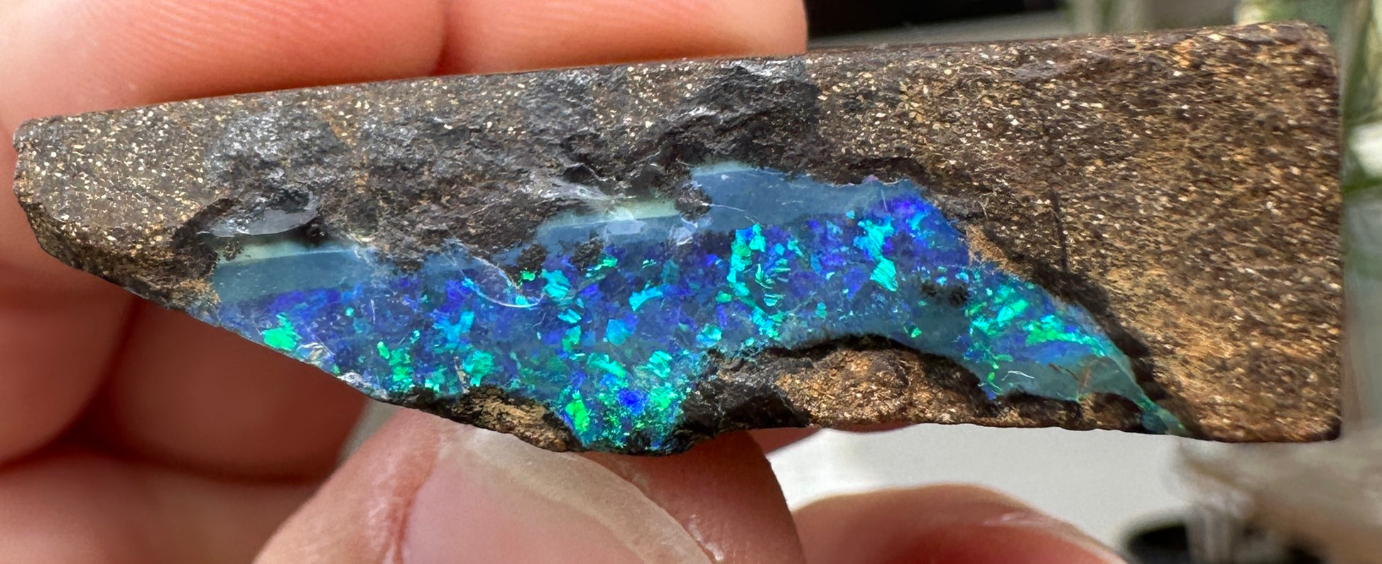 Australian Queensland Boulder opal rough large ring or pendant 72.695 cts