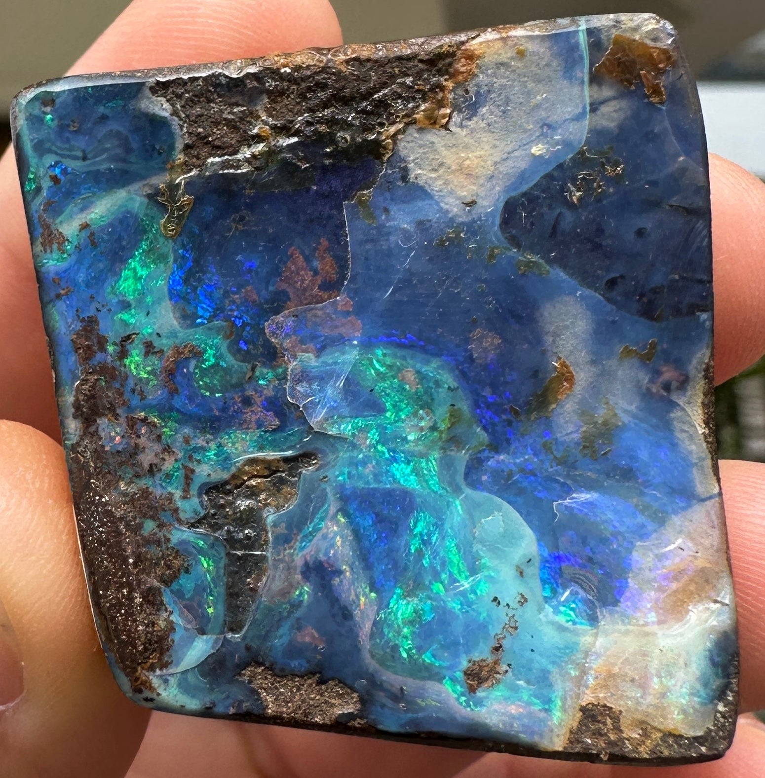 Australian Queensland Boulder opal rough large ring or pendant 137.68 cts