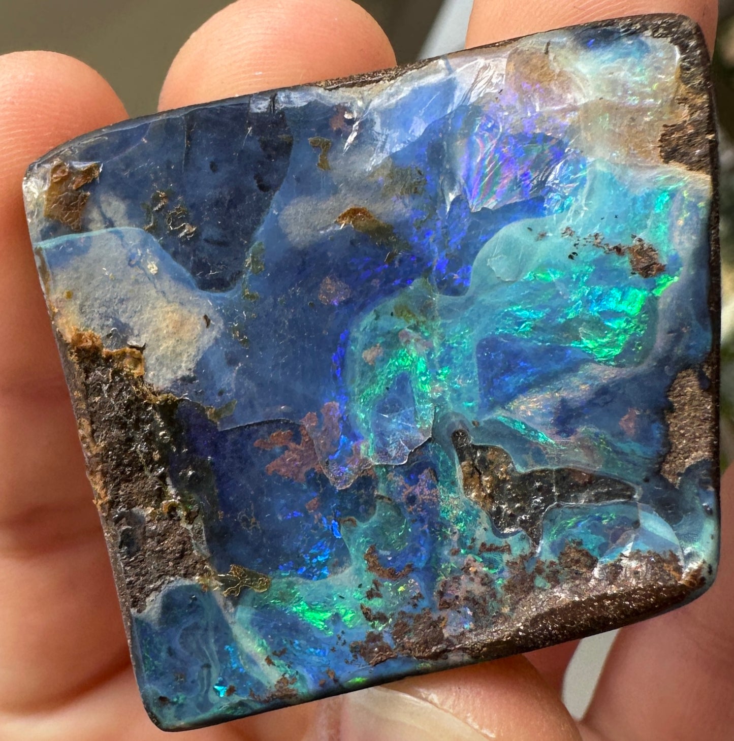 Australian Queensland Boulder opal rough large ring or pendant 137.68 cts