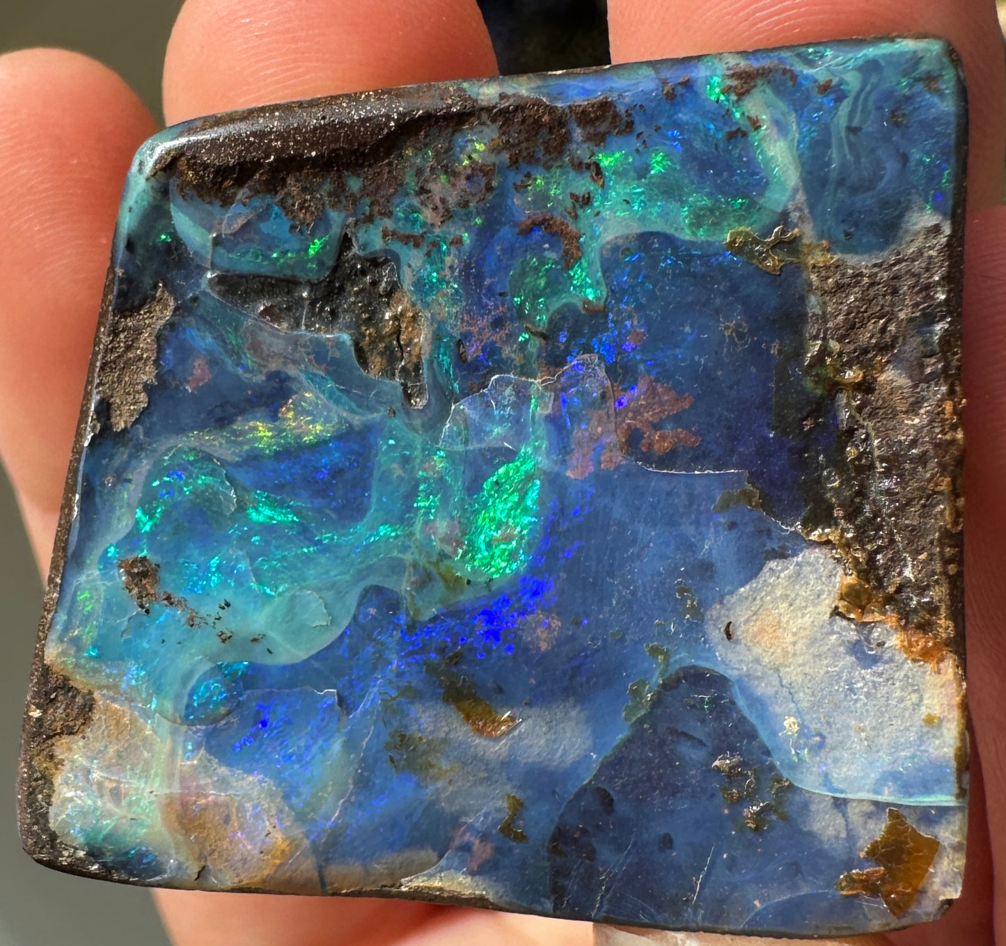 Australian Queensland Boulder opal rough large ring or pendant 137.68 cts