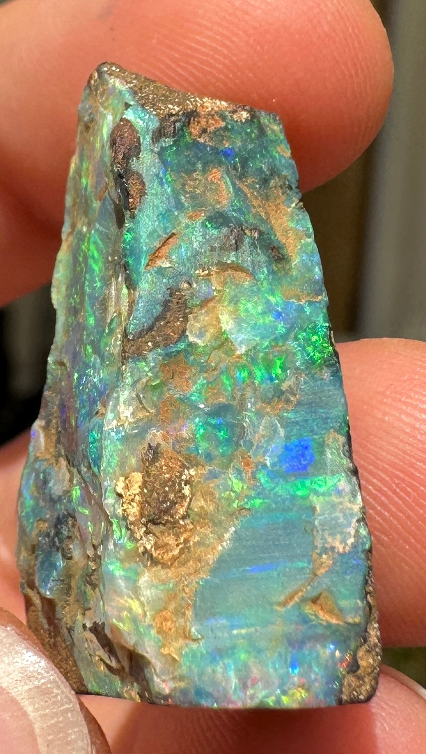 Australian Queensland Boulder opal rough large ring or pendant 32 cts