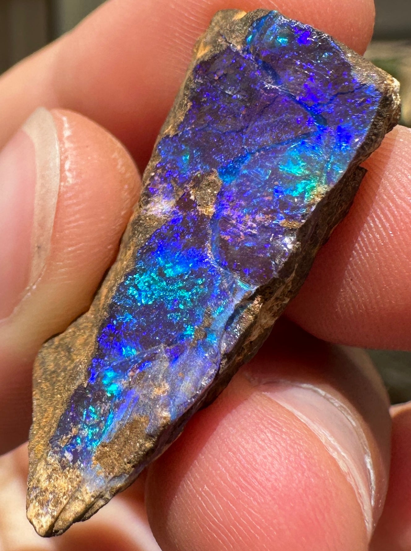 Australian Queensland Boulder opal rough large ring or pendant 25.67cts