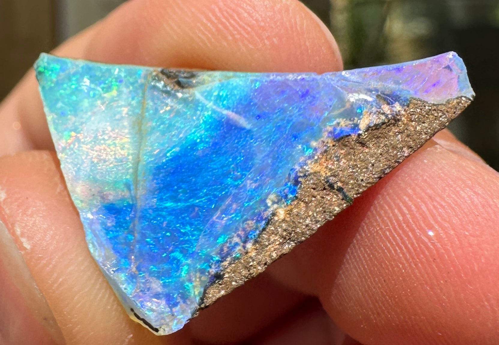 Australian Queensland Boulder opal rough large ring or pendant 10.065 cts