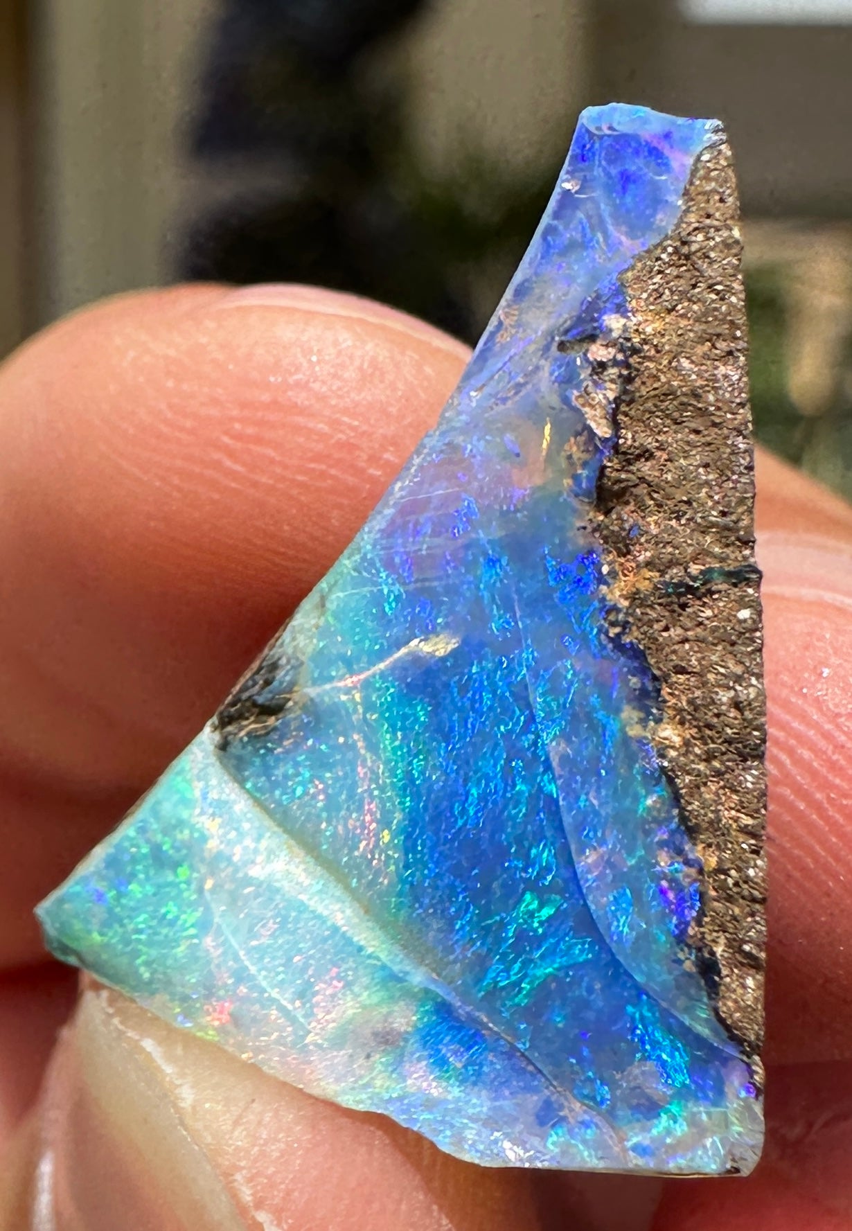 Australian Queensland Boulder opal rough large ring or pendant 10.065 cts