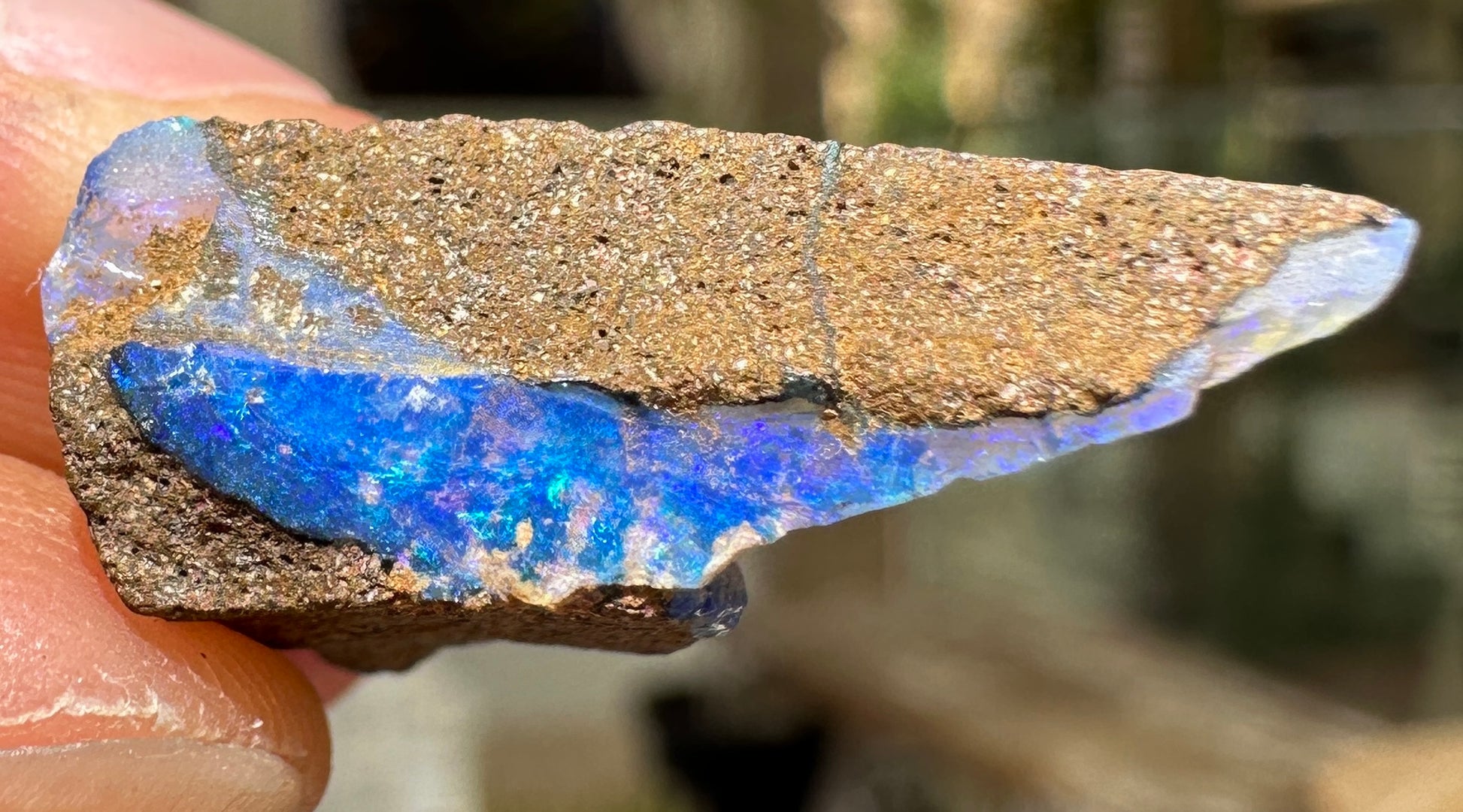 Australian Queensland Boulder opal rough large ring or pendant 10.065 cts