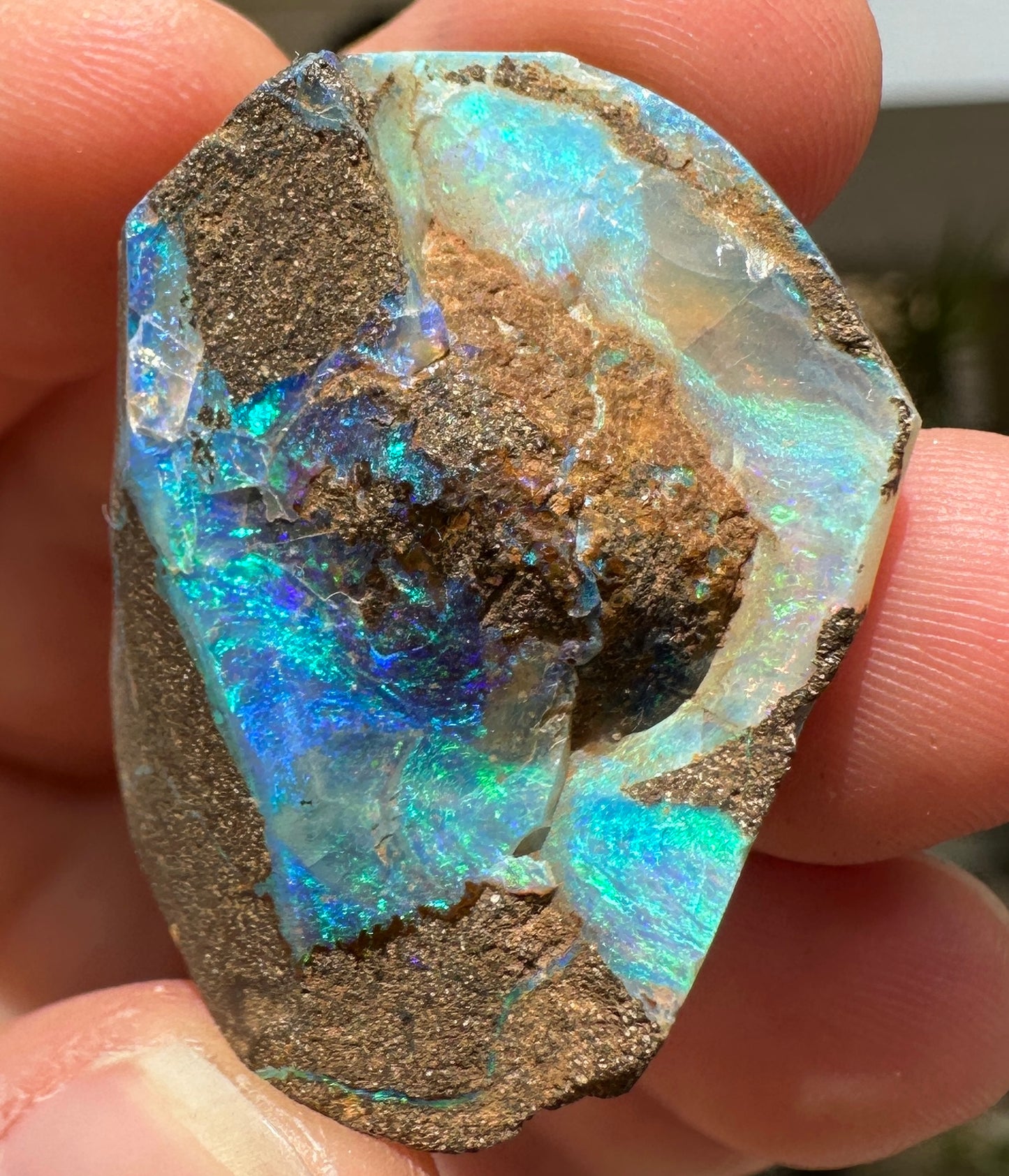 Australian Queensland Boulder opal rough large ring or pendant 53.135 cts