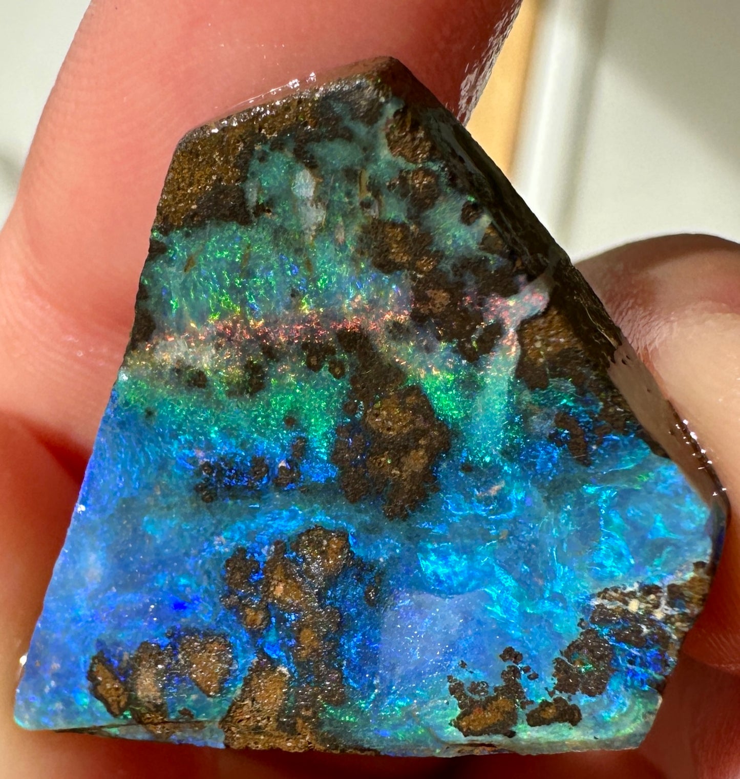 Australian Queensland Boulder opal rough large ring or pendant 24.035 cts