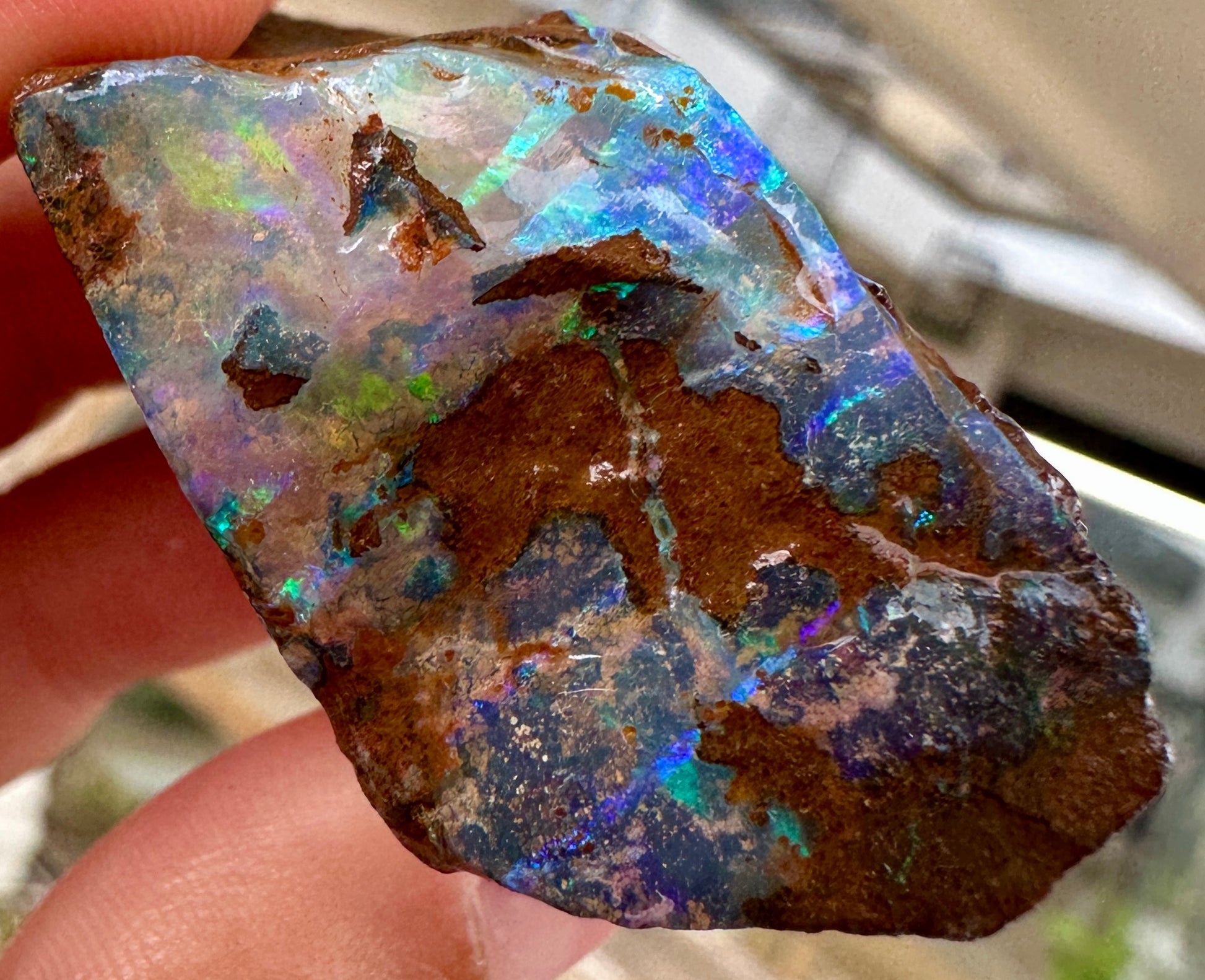 Australian Queensland Boulder opal rough large ring or pendant 166.57 cts