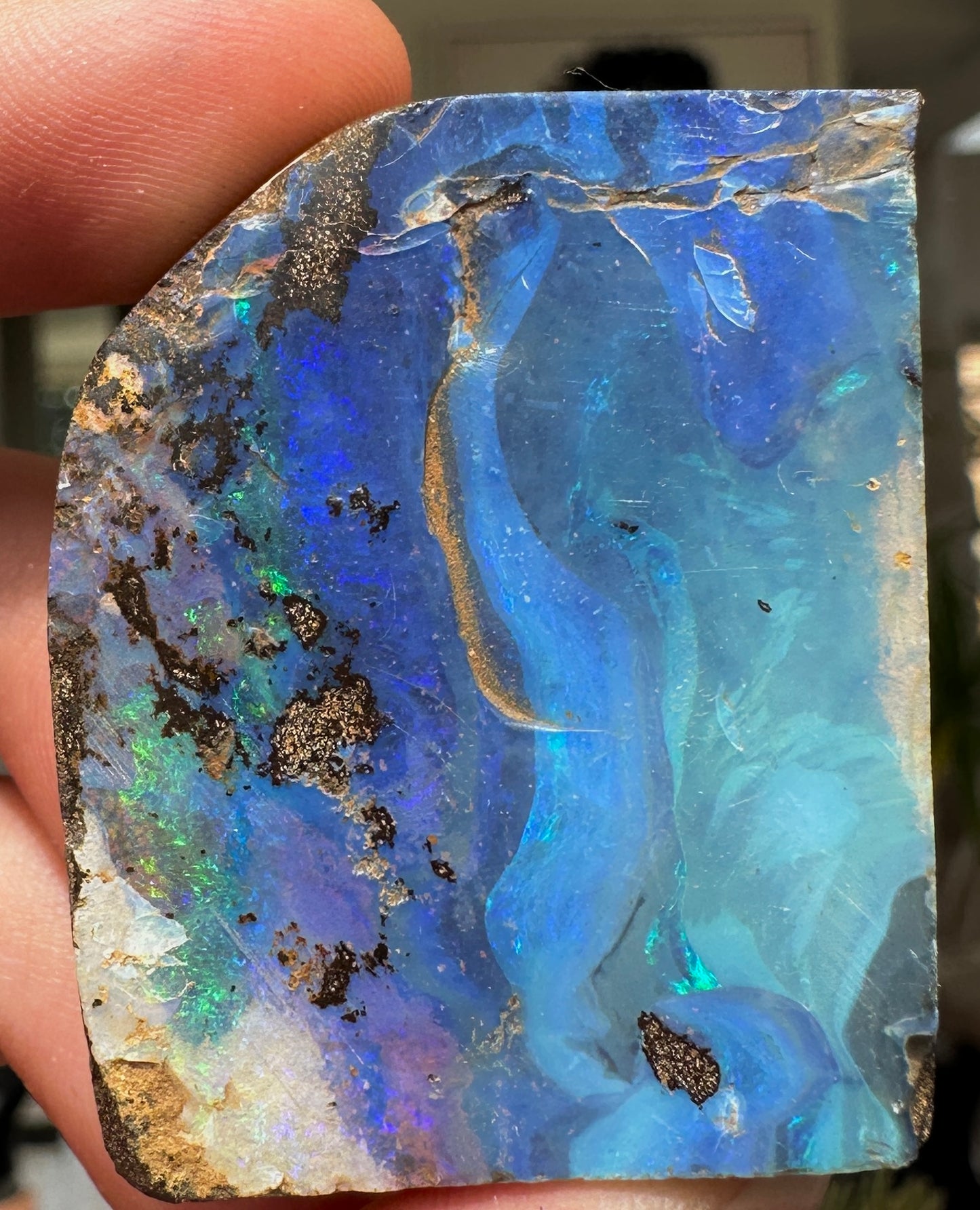 Australian Queensland Boulder opal rough large ring or pendant 140.045 cts