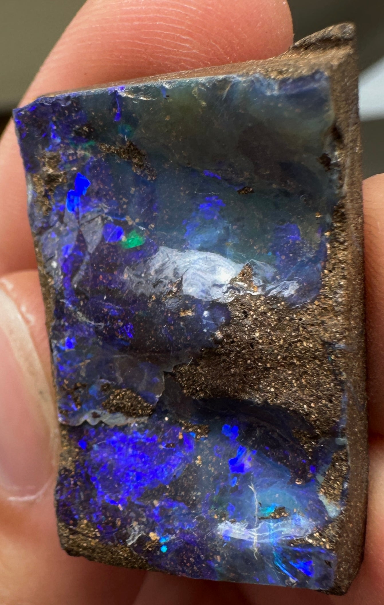 Australian Queensland Boulder opal rough large ring or pendant 41.565 cts