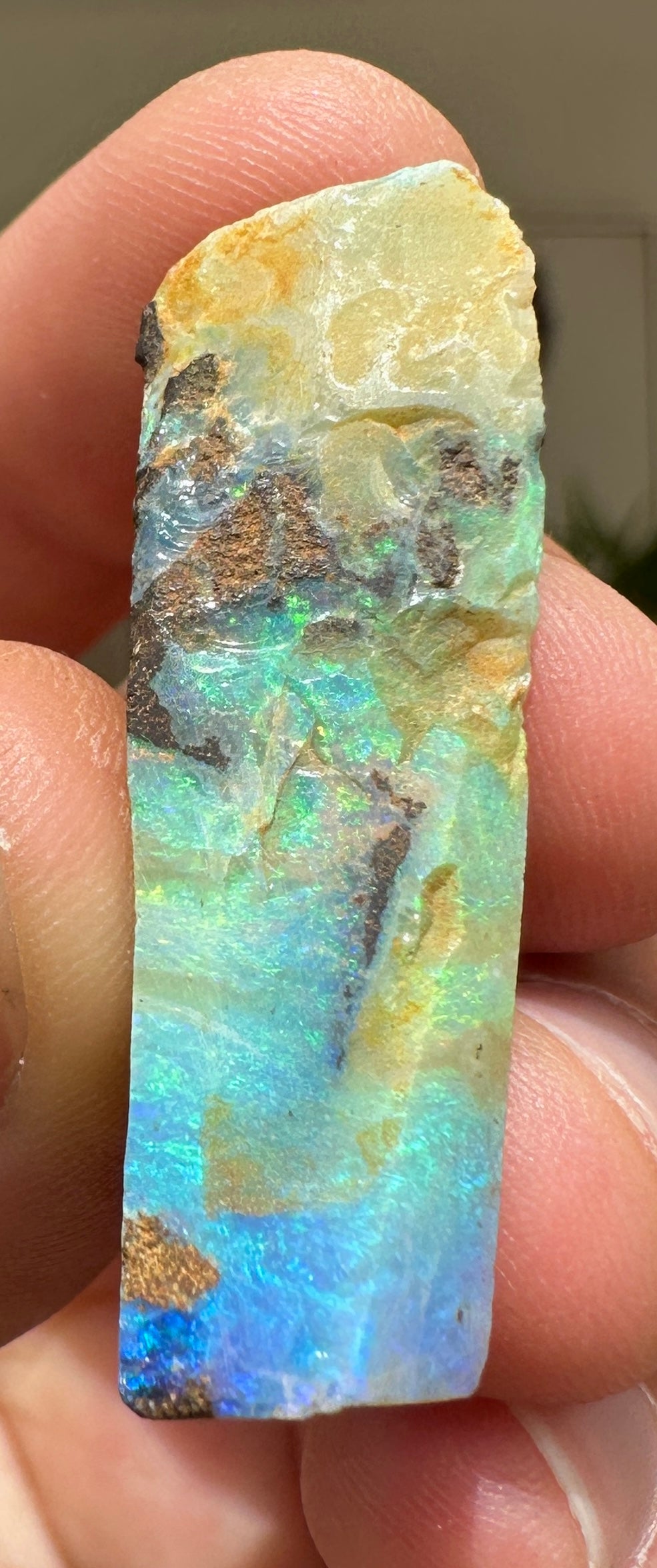 Australian Queensland Boulder opal rough large ring or pendant 33.385 cts