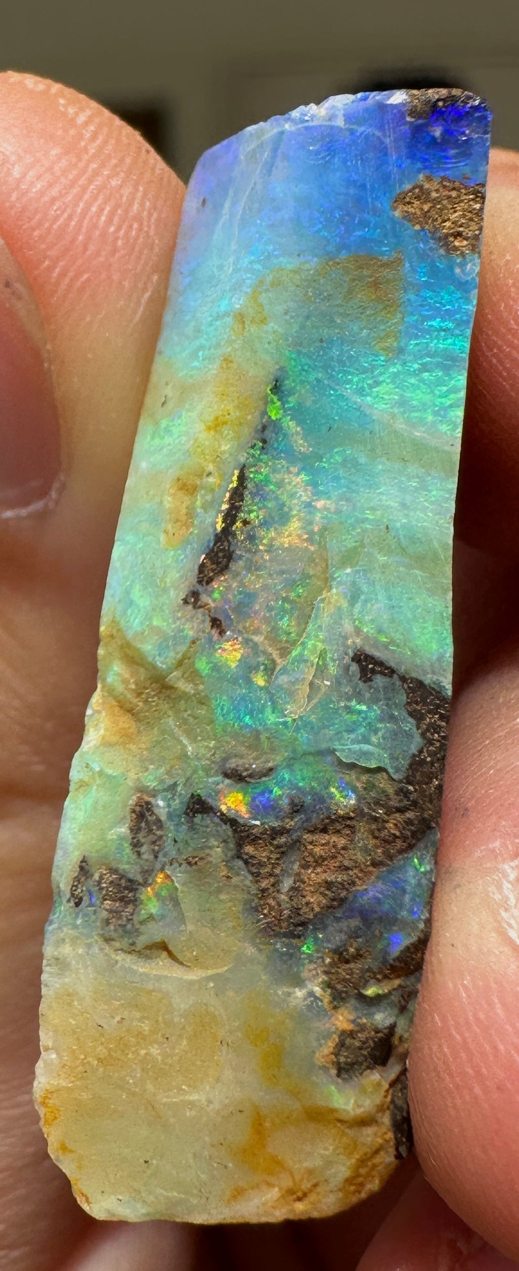 Australian Queensland Boulder opal rough large ring or pendant 33.385 cts