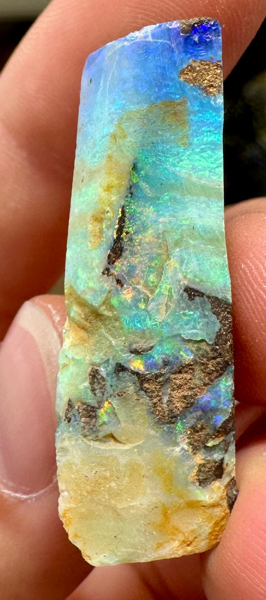 Australian Queensland Boulder opal rough large ring or pendant 33.385 cts