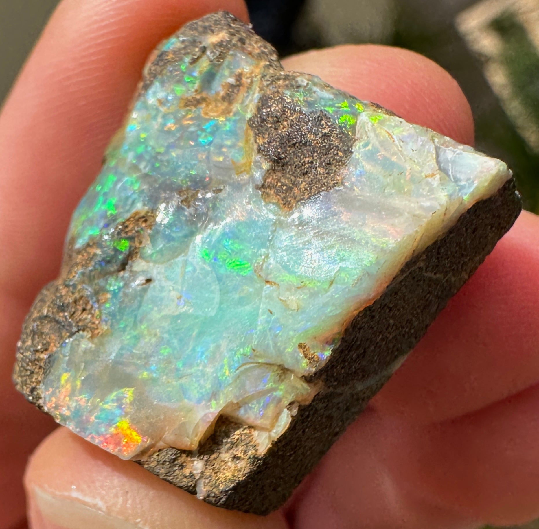 Australian Queensland Boulder opal rough large ring or pendant 41.375 cts