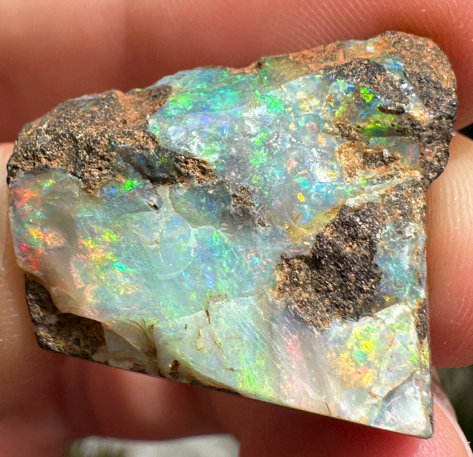 Australian Queensland Boulder opal rough large ring or pendant 41.375 cts