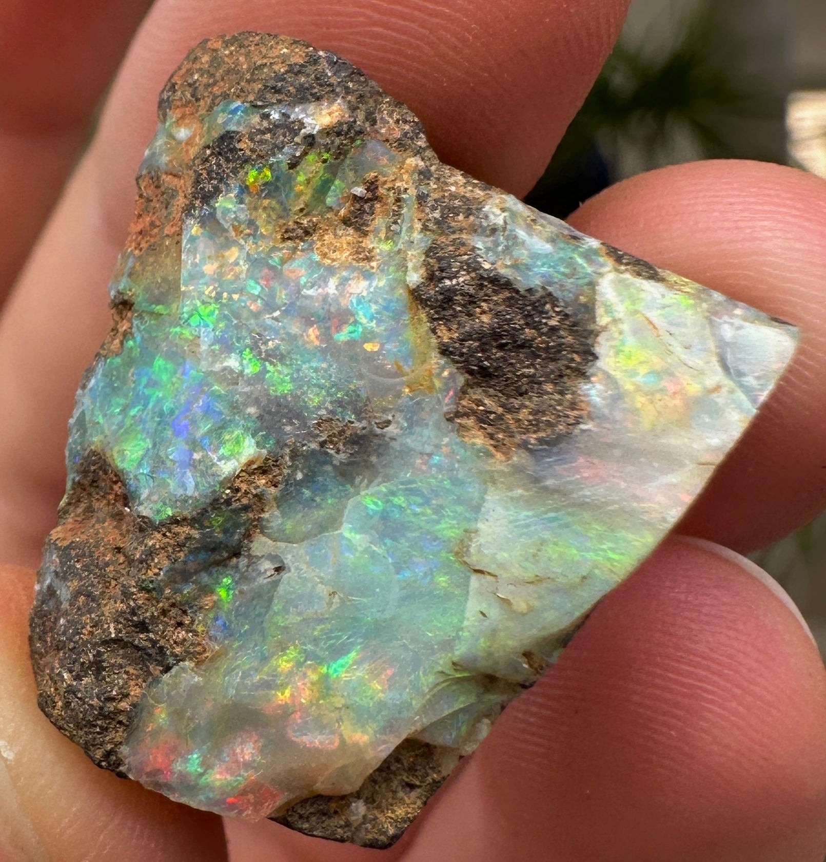 Australian Queensland Boulder opal rough large ring or pendant 41.375 cts