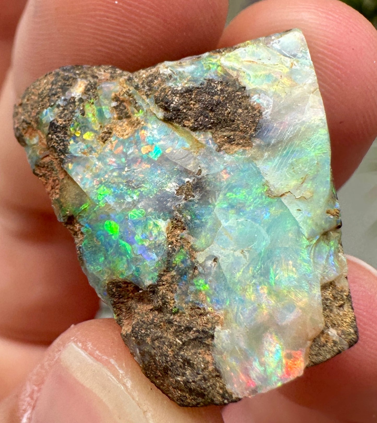 Australian Queensland Boulder opal rough large ring or pendant 41.375 cts