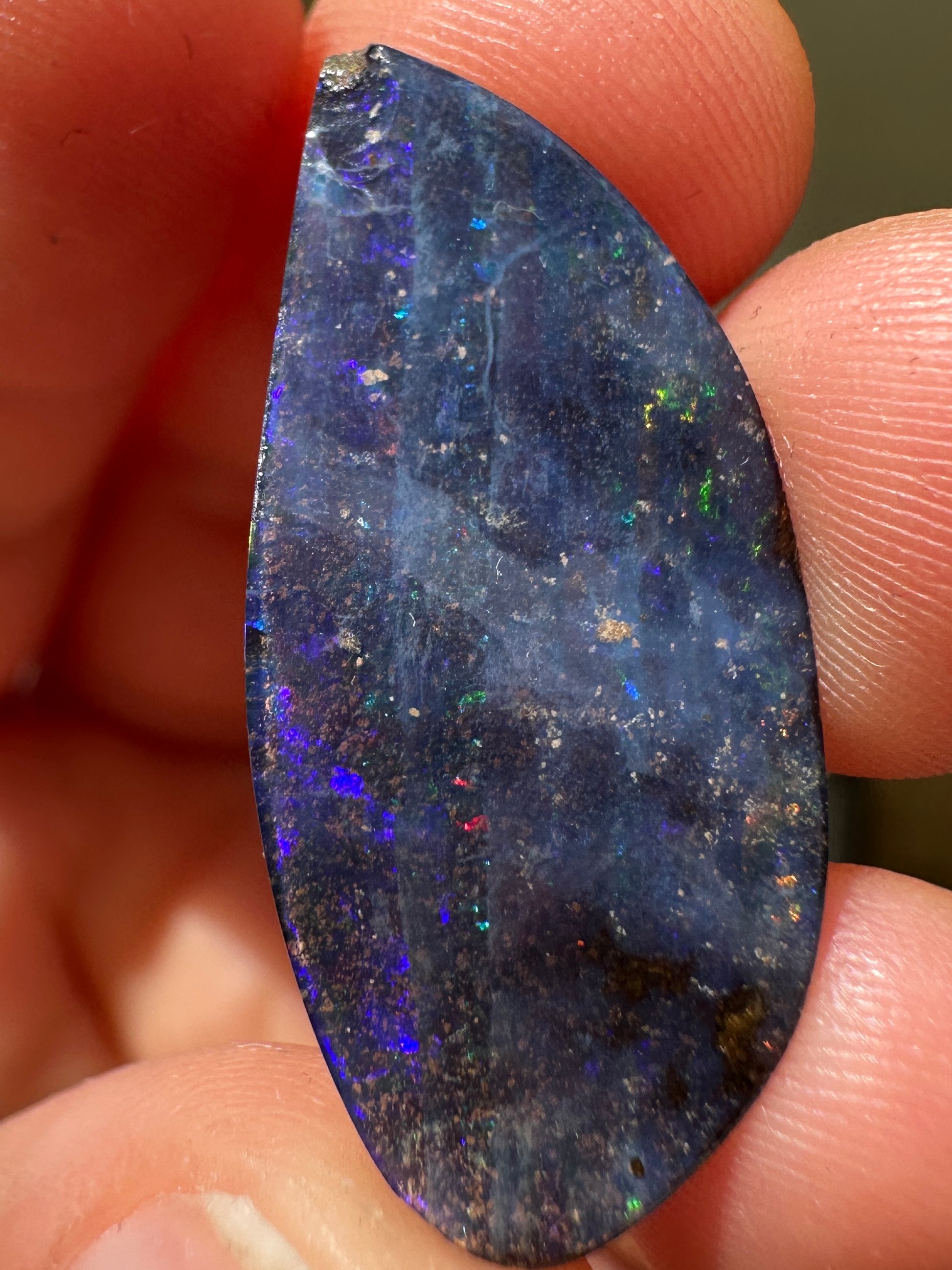 Opal Essence Queensland Boulder opal cut stone pendant or ring 12.20 cts