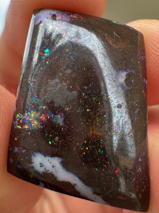 Opal Essence Queensland Boulder opal cut stone pendant or ring 23.5 cts