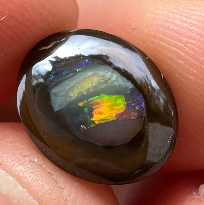 Opal Essence Queensland Boulder opal cut stone pendant or ring 3.45 cts