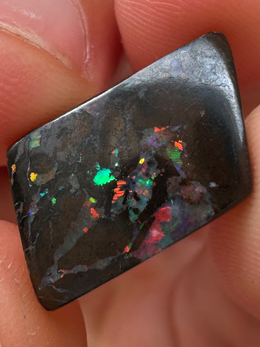 Opal Essence Queensland Boulder opal cut stone pendant or ring 6.9 cts