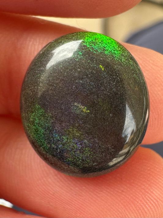Australian Treated Andamooka Matrix purple and green Unset Pendant opal 10 cts
