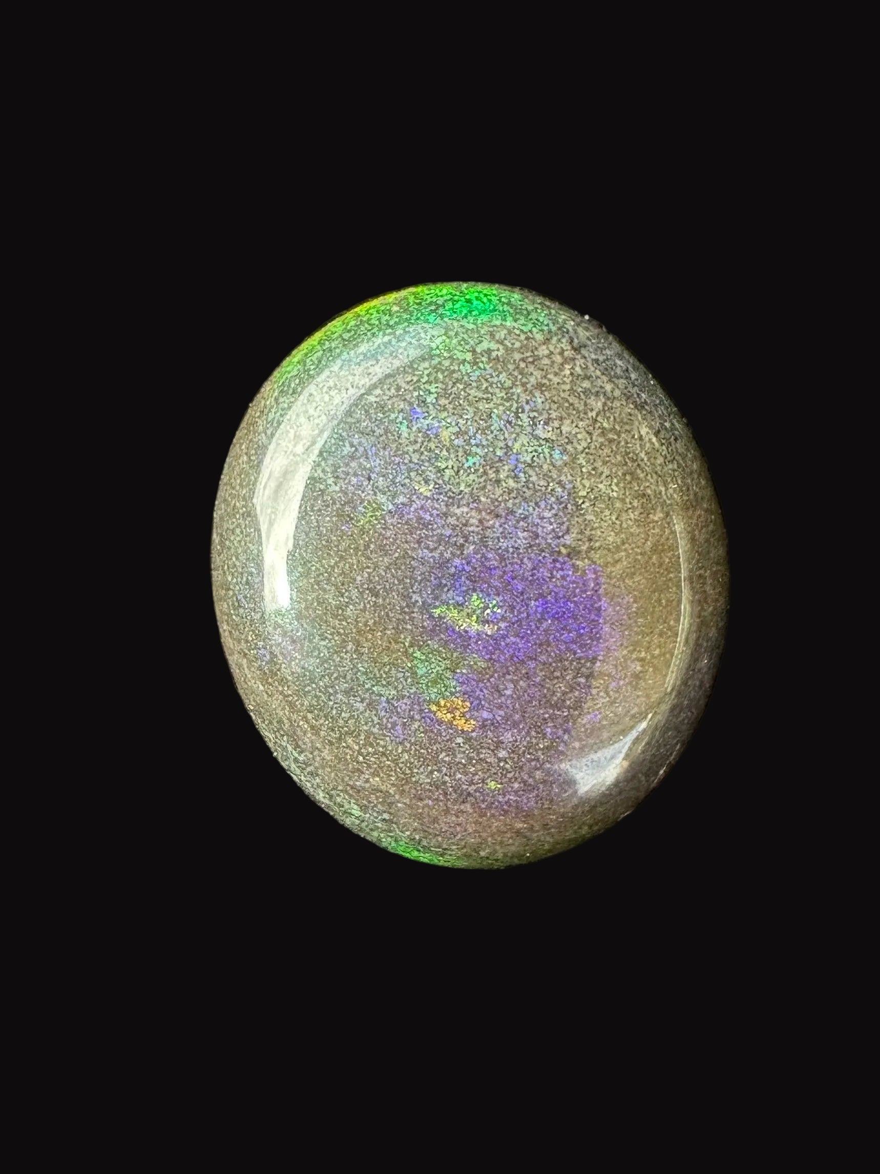 Australian Treated Andamooka Matrix purple and green Unset Pendant opal 10 cts