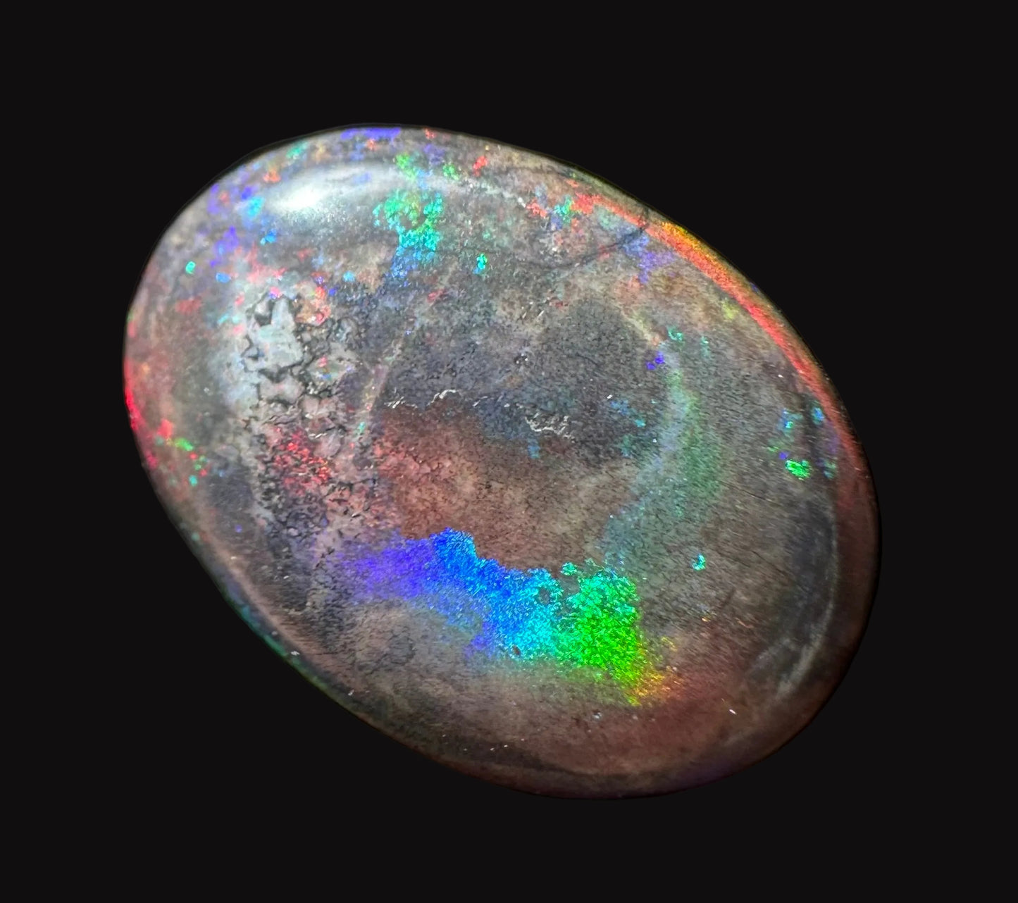 Australian Treated Andamooka Matrix multicolored Unset Pendant opal 20.5 cts
