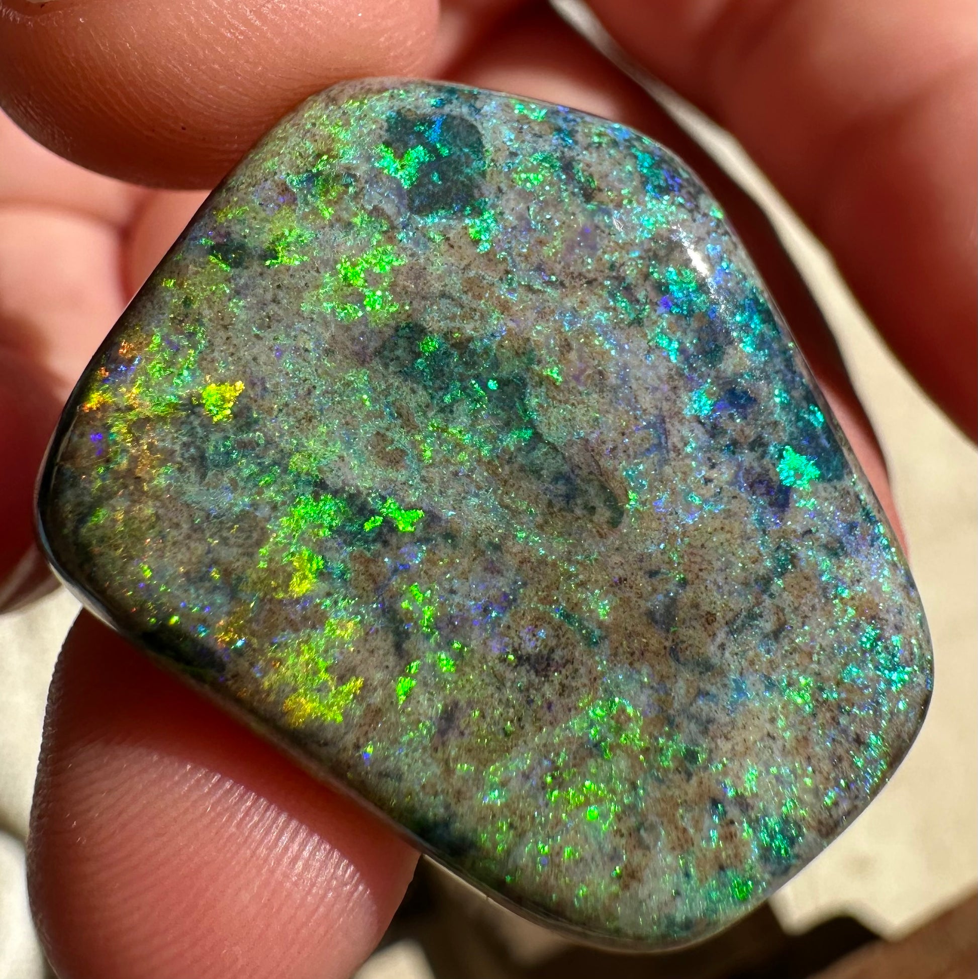 Australian Treated Andamooka Matrix Unset Pendant opal 29 cts