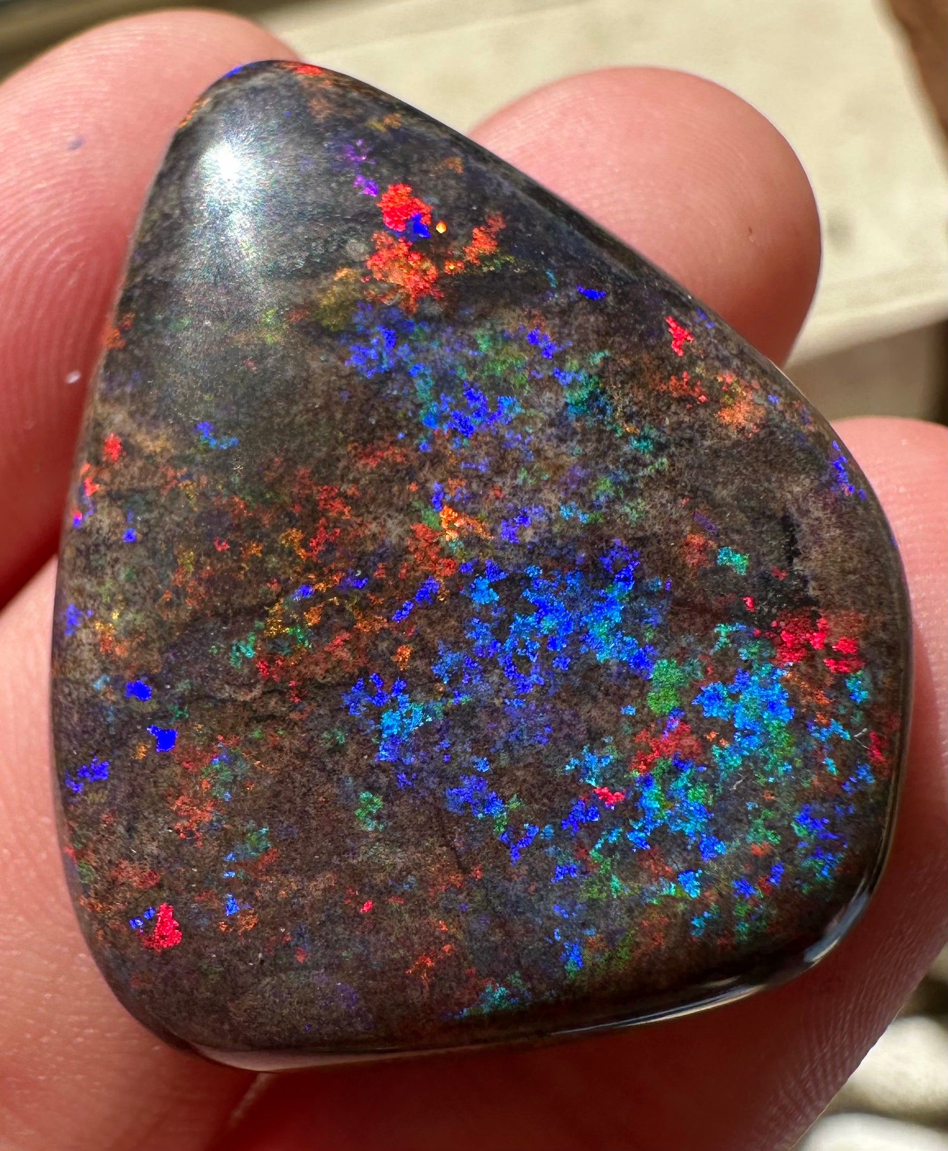 Australian Treated Andamooka Matrix Unset Pendant opal 32.65 cts