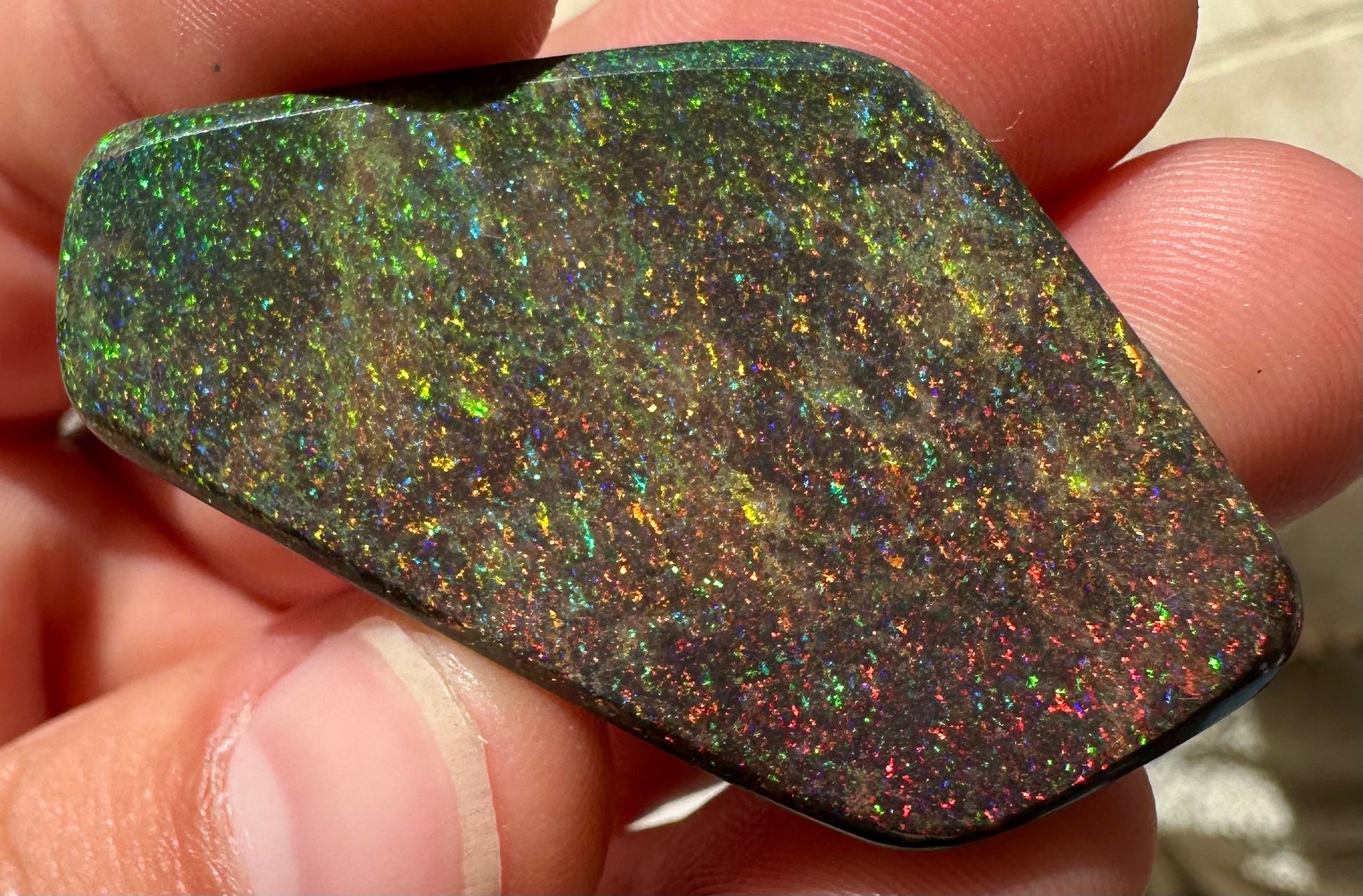 Australian treated Andamooka matrix unset pendant opal 40.95 carats