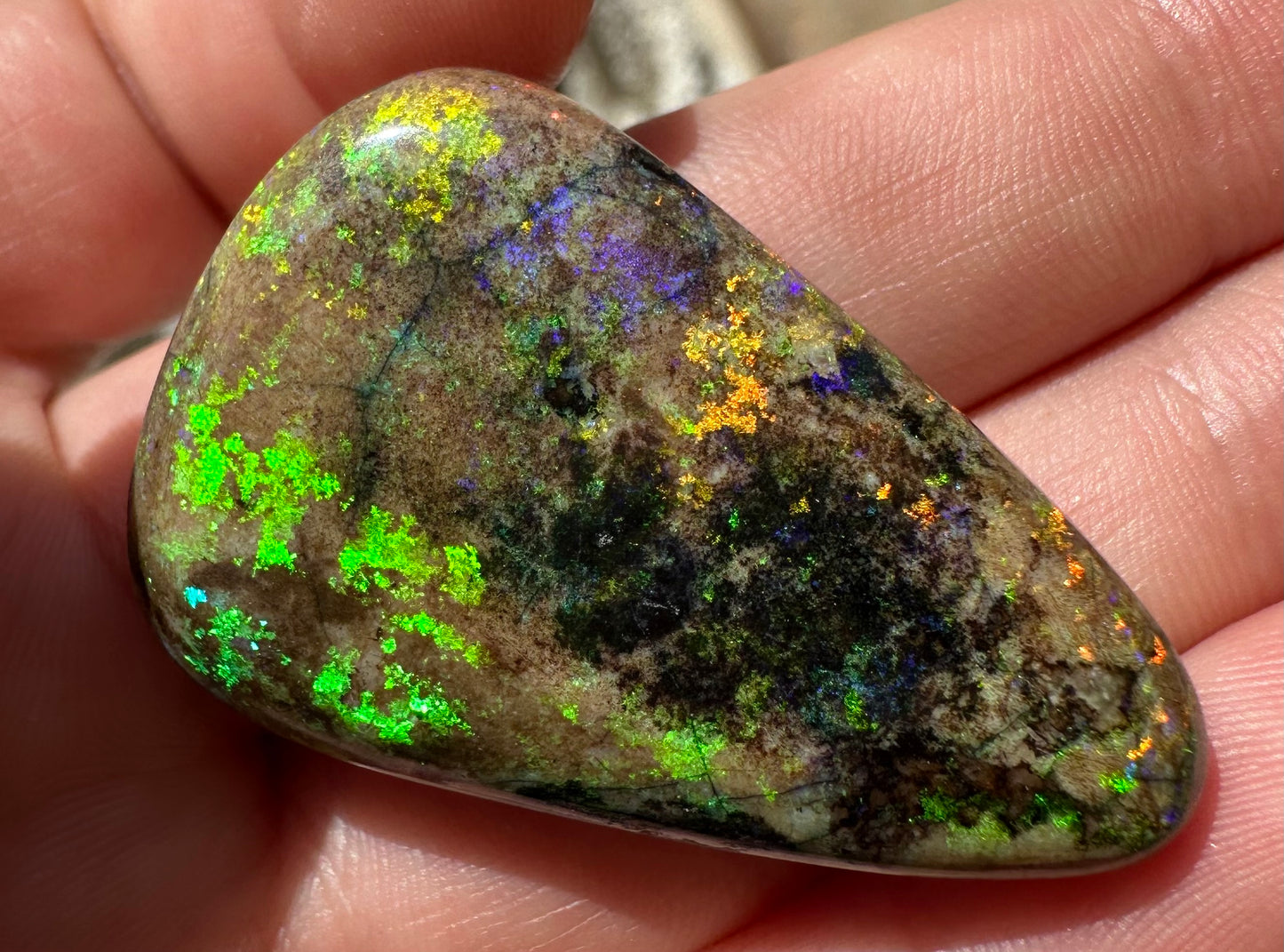 Australian Treated Andamooka Matrix Unset Pendant opal 51.5 cts