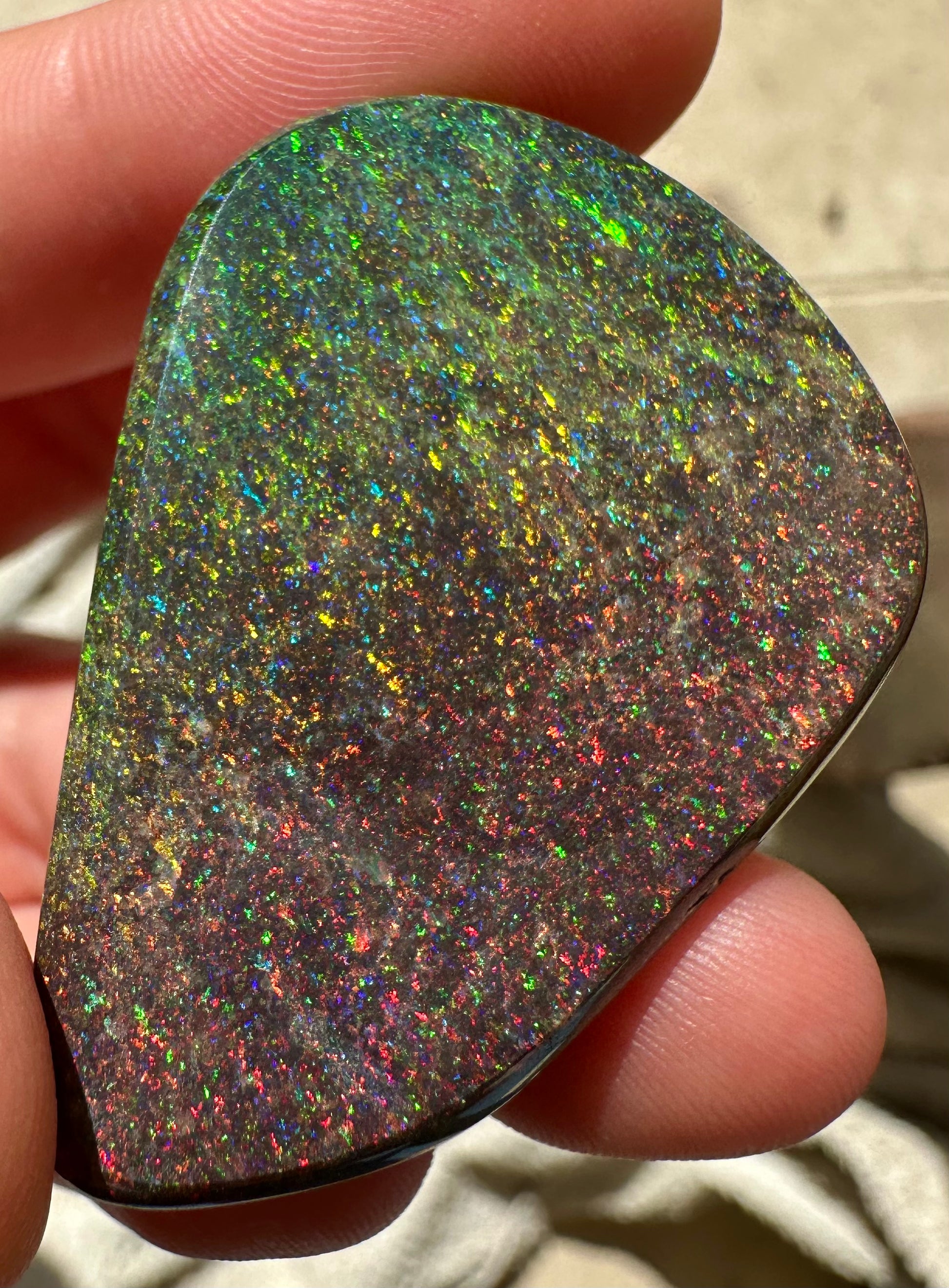 Australian treated Andamooka matrix unset pendant opal 58.54 carats 