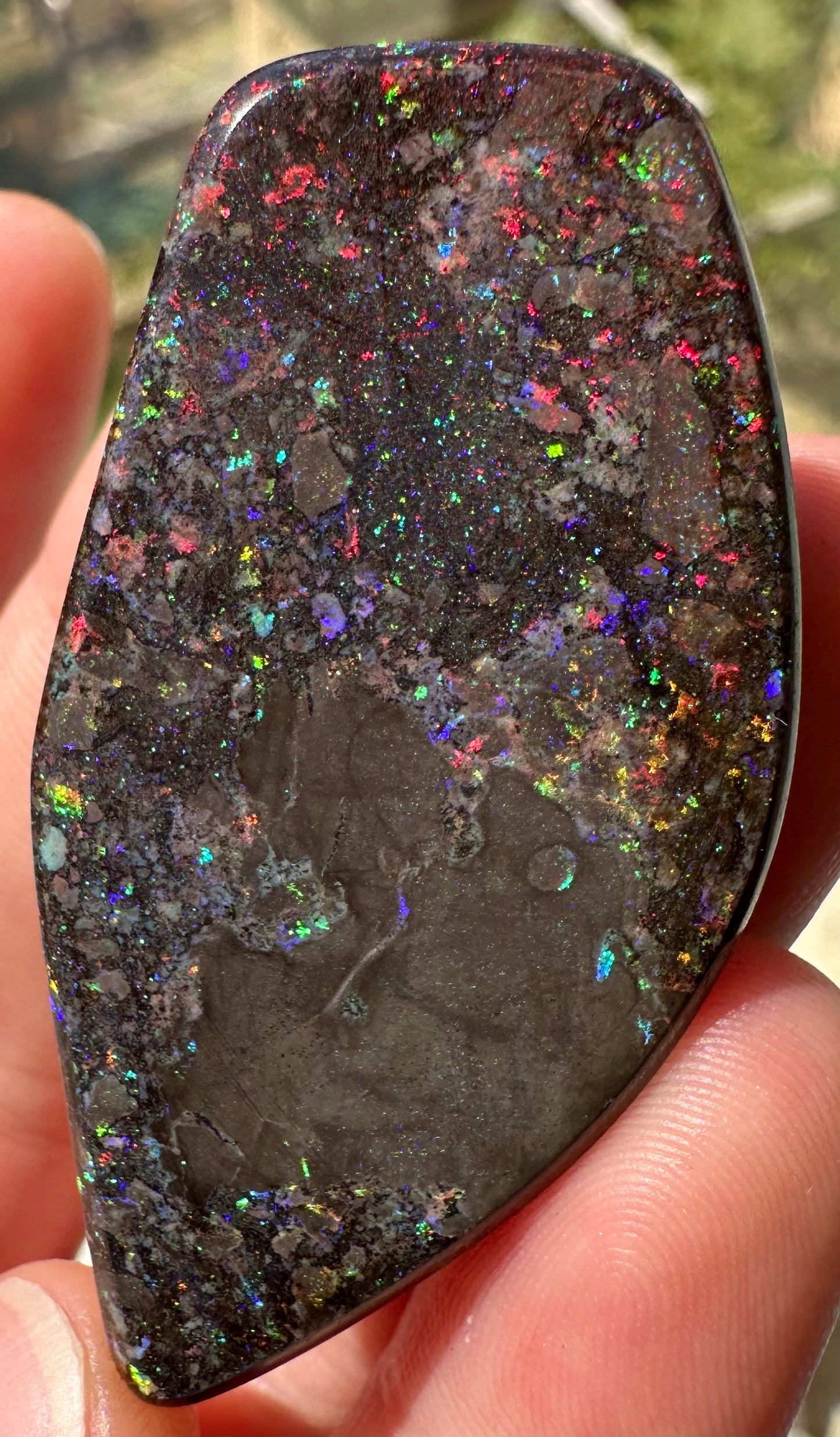 Australian Treated Andamooka Matrix Unset Pendant opal 59.5 cts