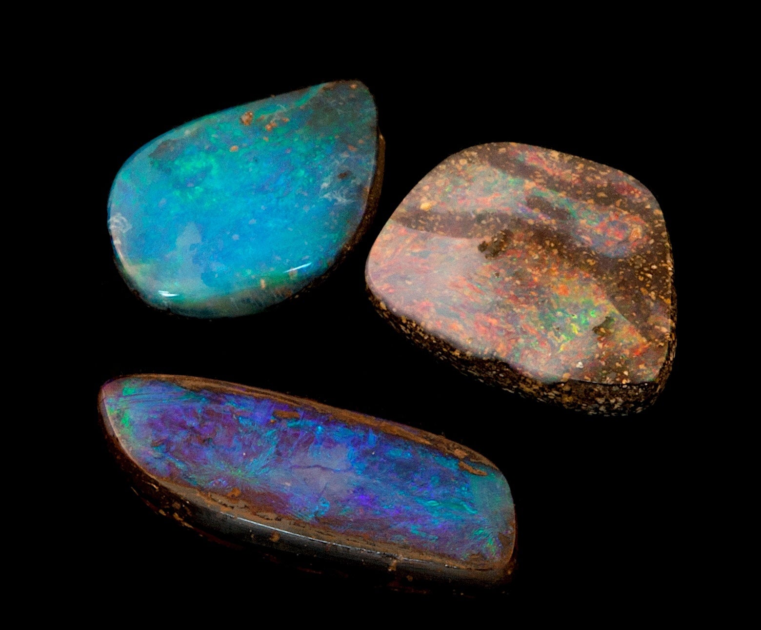 parcel of Cut and polsihed Qld Boulder Opal