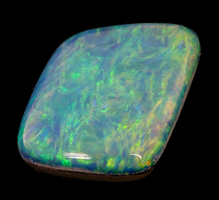 Gorgeous Australian Mintabie opal doublet 9x7 mm