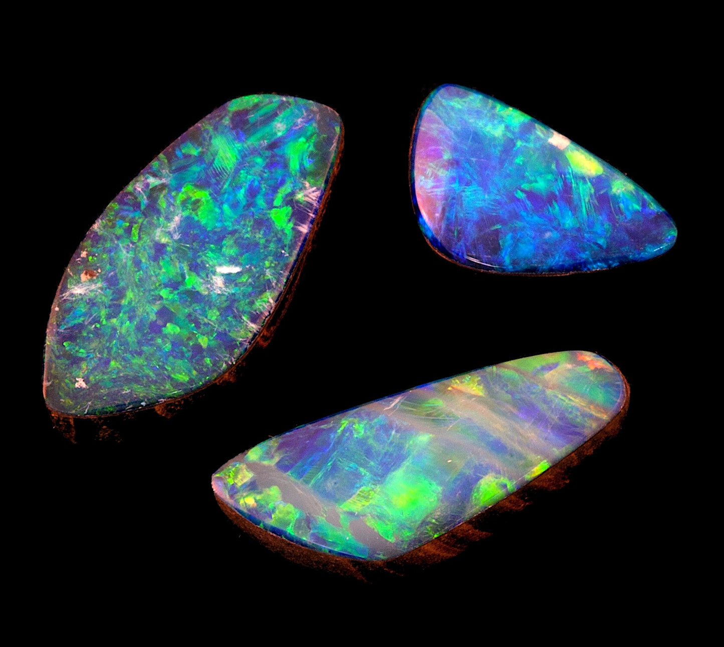 Parcel of Australian Mintabie opal doublets
