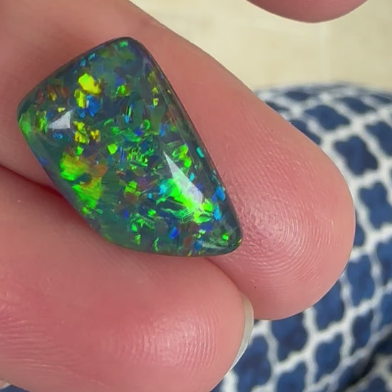 Australian Gem Freeform Opal Triplet 18x11 mm