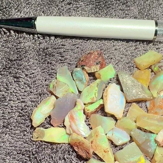 Lambina Crystal Opal Parcel 35.04g — Lambina, South Australia