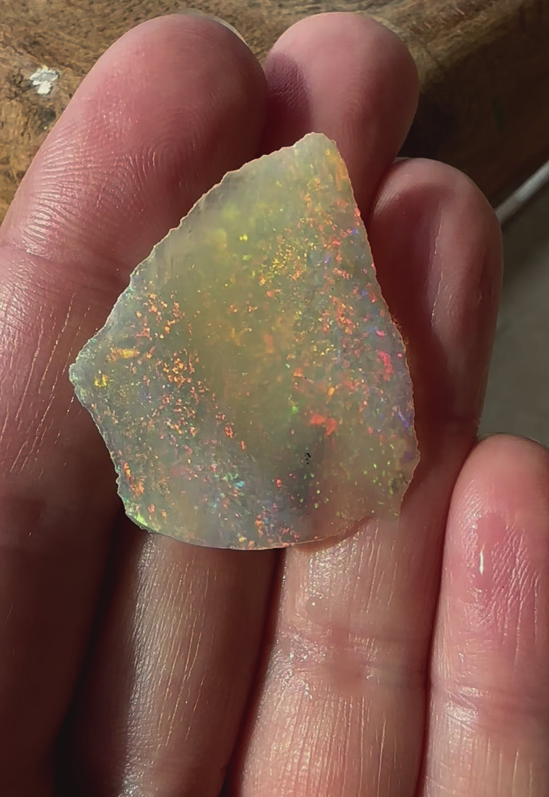 Australian rough uncut opal 19.84 cts 36x30mm